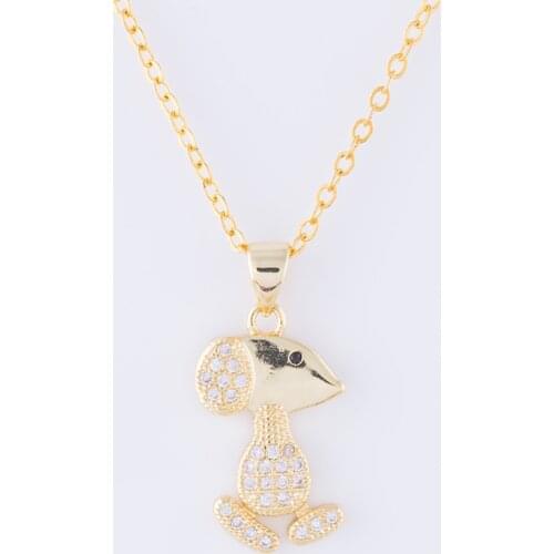 Cute Micro Pave Zircon Mouse Charms Necklace For Women Men Diy Gold Color Animal Beads Friendship Necklace Choker Collier