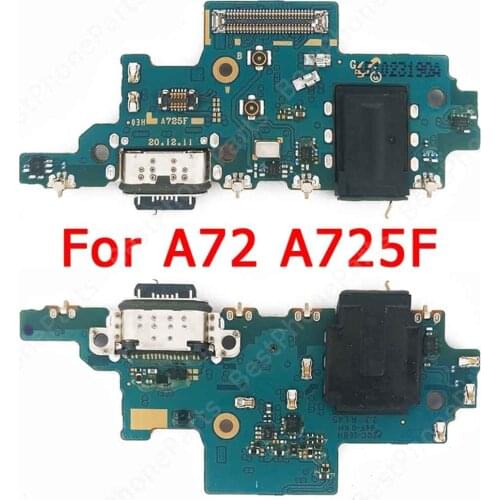 Original Charge Board For Samsung Galaxy A72 Charging Port Usb Connector Ribbon Socket Pcb Dock Replacement Repair Spare Parts