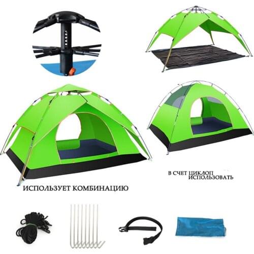 4500G Automatic Three use 240*210*135 spring outdoor Camping Tent 4 Season 3-4 Person tents winter tents beach tent