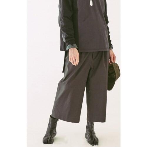 Customized Big code New Men Hair Stylist fashion Eight-minute pants super-loose and simple classic baggy pants
