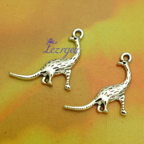 20pcs/lot--28x16mm, Antique silver plated Dinosaur charms,DIY supplies,Jewelry accessories