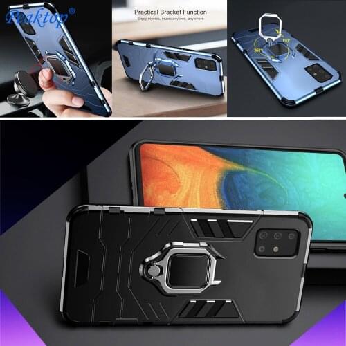 Luxury Shockproof Phone Case For Samsung Galaxy A51 A31 A11 A71 Cover Armor Ring Case For Samsung A 71 A 51 A 31 A 11 Capa Funda