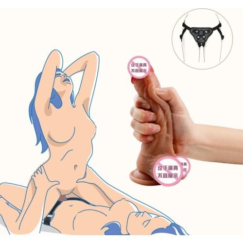 Realistic Big Dildo With Harness Bdsm Toys SM Adult Toy Women Restraint Chastity Masturbator Intimate Goods Sex Toys For Couples