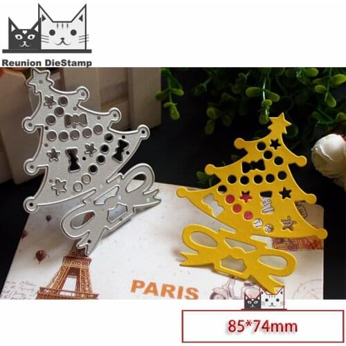 Reunion 2020 Star bow Christmas tree Metal Cutting Dies DIY Scrapbooking Paper Photo Album Crafts Die Cut Seal Punch Stencils