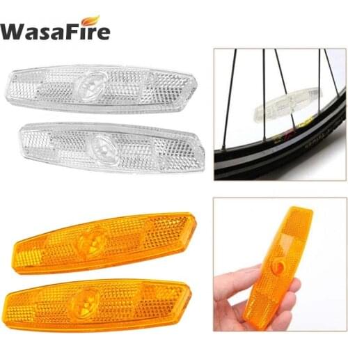 2pcs Bicycle Spoke Reflector Vintage Clip Bike Wheel Rim Reflective Light Night Safety Warning Lights Cycling Accessories