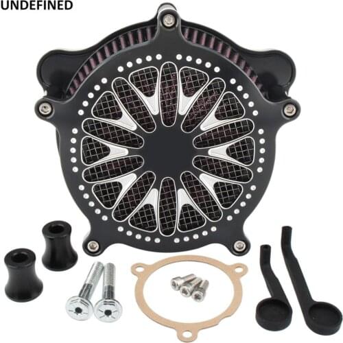 Motorcycle Air Filter Intake Cleaner Kit for Harley Touring Road King Tour Glide Softail Fat Boy Street Bob 2017-2020