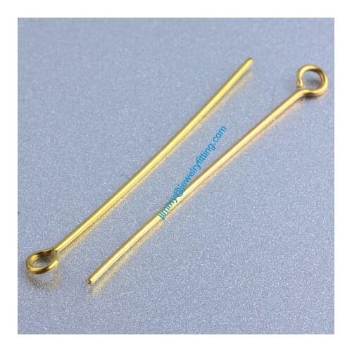 Jewelry Making findings Eye Pins Brass Pins ;Scarf Pins findings 0.6*35mm
