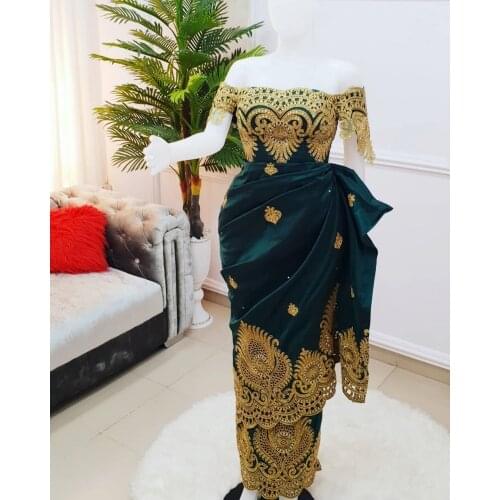 Vestidos formales Nigerian Eso Abi Evening DressesOff the Shoulder Mermaid Prom Gowns Beaded Women Reception Party Wear