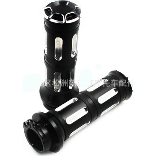 1'' 25MM CNC top quality metal motorcycle handle bar black retro moto grip for harley Sportster Dyna Softail Custom handlebar
