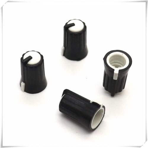 10 Pieces Plastic Flower / Half Shaft Knob Diameter 11.5mm Height 17mm Potentiometer Encoder Knob Flower/D-Shaped Inner Hole 6mm