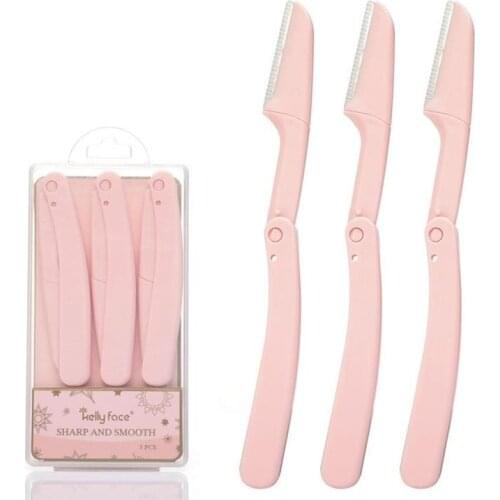 2/3pcs Eyebrow Trimmer Portable Eyebrow Razor Shaver Shaper Hair Remover Cutter Scissors Eyebrow Shaping Tool Face Makeup