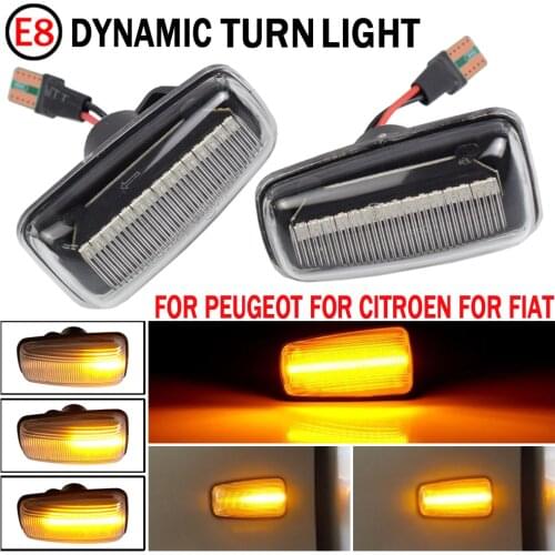 2pcs Signal Lamp Led Side Marker Light Side Indicator 12V Panel Lamp Side Repeater For Peugeot 406 (Coupe)