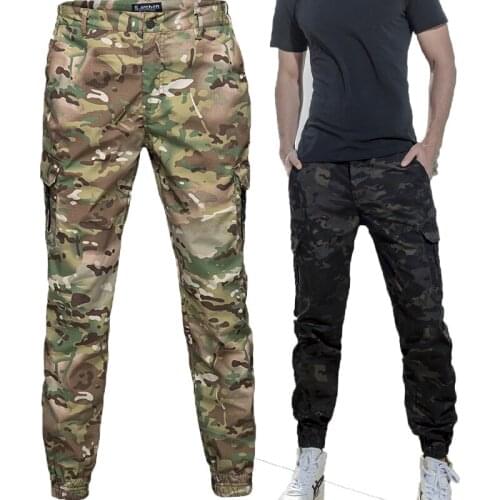 2021 Mens Fashion Streetwear Casual Camouflage Jogger Pants Tactical Military Trousers US Army Men Cargo Pants for Droppshipping