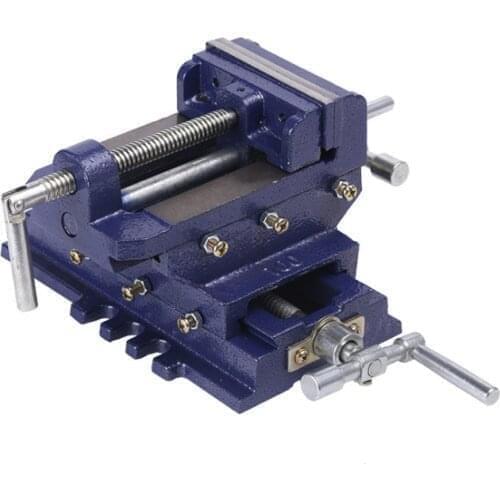 3 inch Cross flat clamp for bench drill two-way mobile vise clamp drilling and milling machine work vise