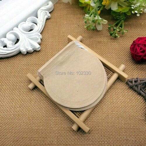 5000pcs/lot Creative Round Shape Tea Bags Disposable Food Grade Filter Paper Bags Coffee Bags String Drawstring Teabags