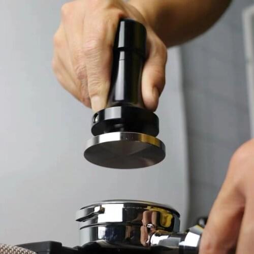51/53/58/mm Elasticity Adjustable Coffee Tamper 304 Stainless Steel Aluminum Handle Pressure Press Hammer Cafe Accessorie
