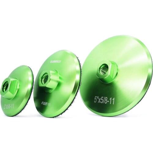 3"/4"/5" Aluminum Backer Pad Top Quality Backing Holder For Diamond Polishing Pad Hook & Loop Back Up Pad Polish Bonnet