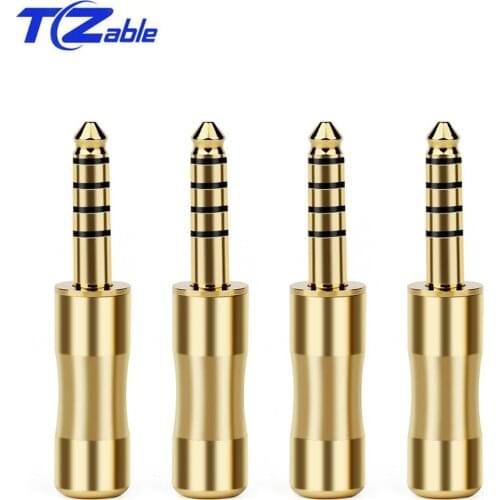 4.4MM Audio Jack 5-Pole HiFi Headphone Balance Plug For NW-WM1Z A 5 Level PHA-2A Headphone Cable Plug Audio And Video Connector