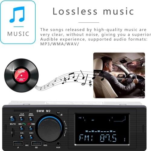 Car player Car Bluetooth Handsfree Talking MP3 Player AUX function RCA audio output can be connected to the subwoofer