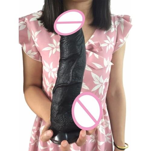 FAAK Strong Suction Cup Black Big Dildo Realistic Penis Dick Masturbator Vagina Or Anal Plug Sex Toys For Woman Erotic shop