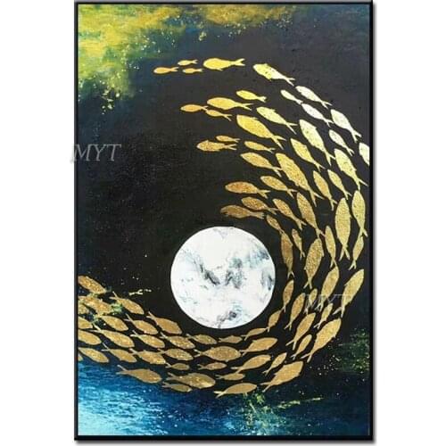 Fountain Landscape Abstract Oil Painting Wall Art Home Decor Picture Modern Oil Painting On Canvas 100% Handpainted No Framed