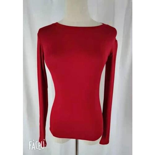 New Spring Top Sexy T Shirt Women Elasticity T-Shirt Korean Style Tee Woman Clothes Slim Tshirt Female Skinny Long Sleeve Tops