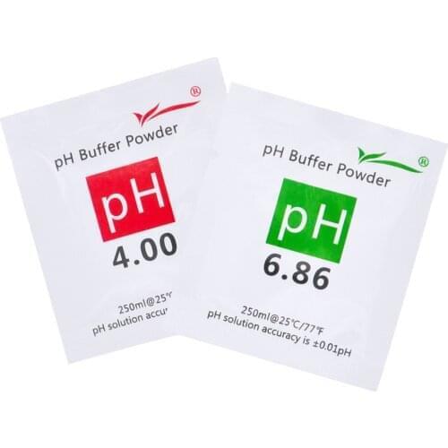 20pcs/lot PH Measure Calibration Solution Buffer Powder Ph4.00/ 6.86 Calibration Point For PH Test Meter 20% Off