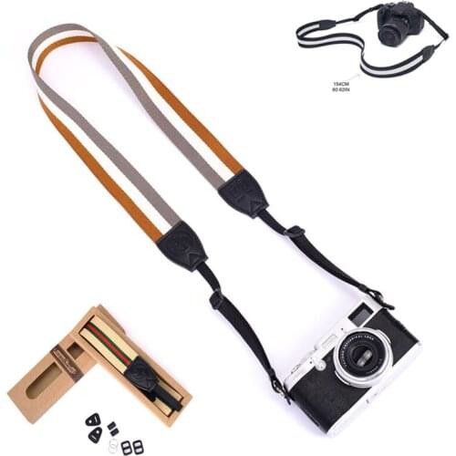 Classic Nylon SLR Camera Strap Adjustable Shoulder Strap Fashionable Outdoor Mirrorless Polaroid Camera Accessories