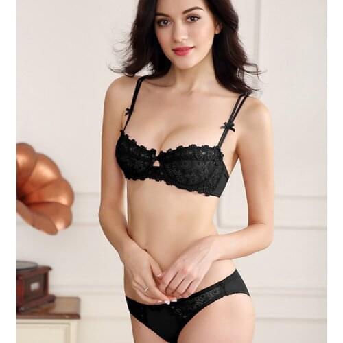 Ladies Secret transparent lace sexy mesh bra sets A B C D 70 75 80 85 90 95 free shipping