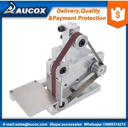 Mini small mini belt sander machine DIY polishing woodworking grinding machine fixed angle sharpening machine home desktop