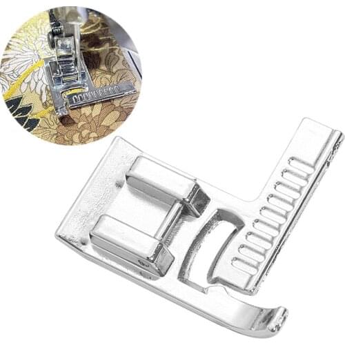 Multifunction Household Sewing Machine Presser Foot Tape Measure with a Ruler Stitch Guide Sewing Foot Snap on Metal 9913