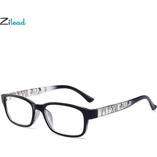 Zilead Retro Square Reading Glasses Color Clear Ultralight Women Men Presbyopia Glasses Resin Comfy Female Hyperopia Eyeglasses