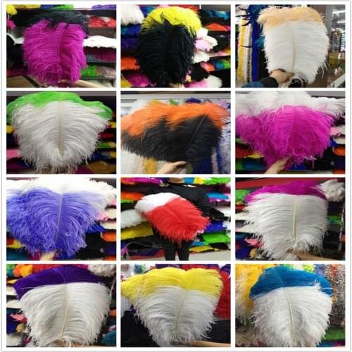 Wholesale 50/100pcs Gorgeous 65-70 CM/26-28 Inches "Thick Stem" Male Ostrich Feathers Party Home Wedding Craft Making Decoration