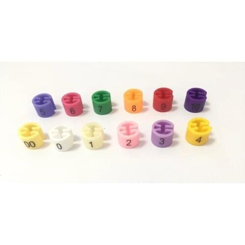 Plastic Size Circle For Coat Hanger Sizer Marker Ring Garment Pants Size Number Beads Clip Buckle Size Snap Number Cube
