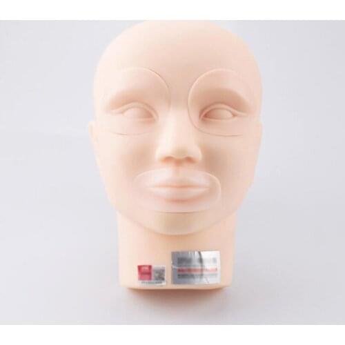 Makeup Tattoo Practice Head Skin Eyebrow Eyeliner Lip Permanent Makeup Microblading Silicone Tattoo Supply for Tattoo Pen Inks