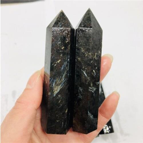 Natural Astrophyllite Obelisk Crystal Wand Quartz Gemstone Point Reiki Healing