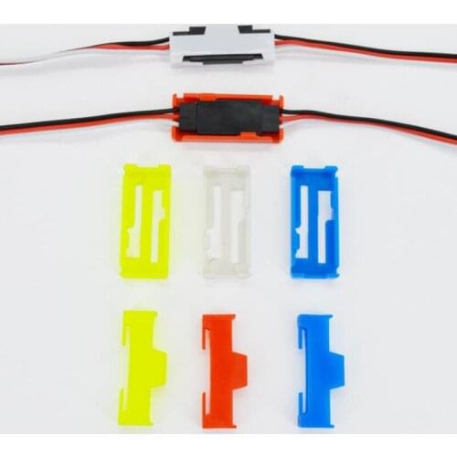 Servo Cable Buckle Clip for Extension Wires Plastic Servos Fastener Fixing Holder RC Airplane Parts Colorful Jointer Plugs 20PCS
