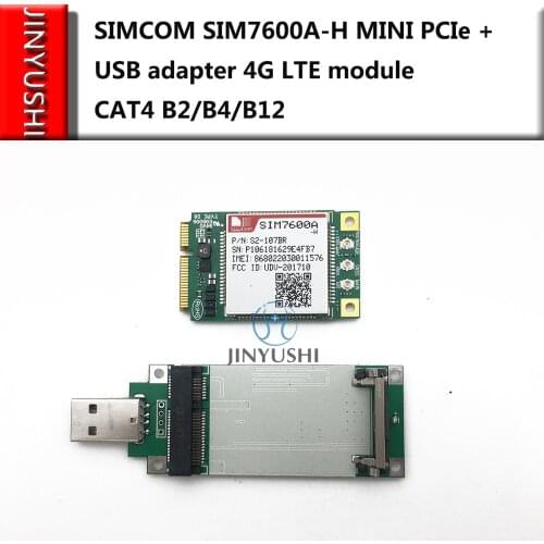 SIMCOM SIM7600A-H Mini Pcie +USB adapter LTE module B2/B4/B12 CAT4 Muti Band For America
