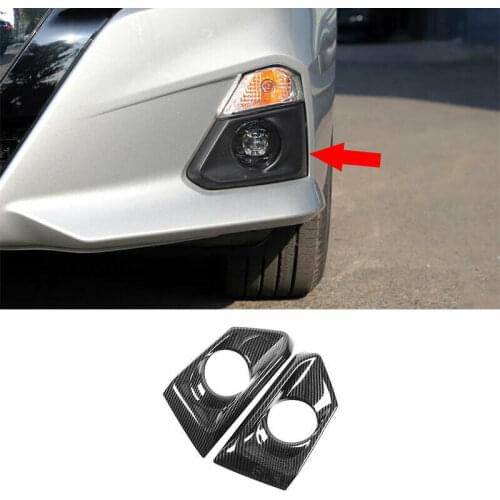 Carbon Fiber Front Fog Light Lamp Frame Trim For Nissan Altima 2019 2020-2021 Car modification Auto parts