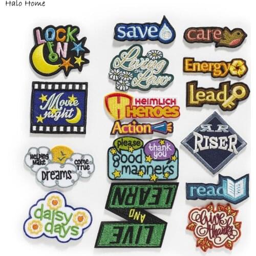 1pcs Life Series Embroidered Patches Sewing Applique Stickers Badge Accessories Home Decoration Jacket Clothes Handbag DIY