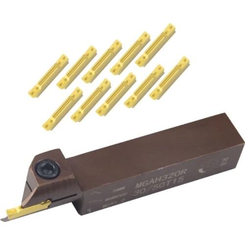 MGAH High-end spring steel for MGGN/MGMN300 Large range 24/400mm 18mm External reverse end face Groove cutter Mechanical lathe