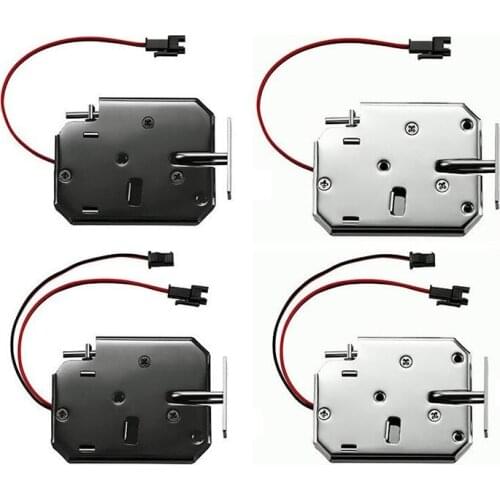 12vdc 2A Electronic Lock Catch Door Gate Release Assembly Solenoid Access Control Security Door Locks Black and Silver Optional