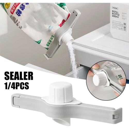 Food Bag Clips Sealing Clips Double Tooth Mark Design Tightly Bite without Falling Bag Fresh Keeping Clamp Sealer ALI88