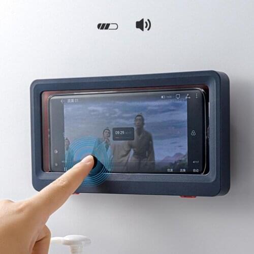 1Pcs Bathroom Waterproof Phone Case Shower Phone Box Case Room Holder Hanging Screen Seal Wall Toilet Protection For Bath I9N8