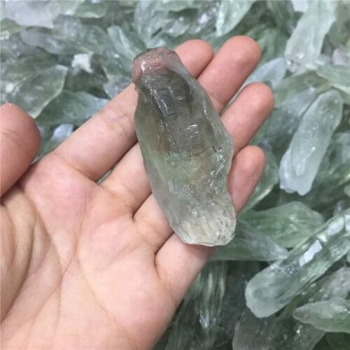 1pcs rare natural stones and minerals brazil green crystal spacimen healing crystals raw gemstones for making DIY pandent