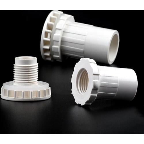 2-10Pcs 20/25/32/40/50mm PVC Pipe Connectors Garden Irrigation Hydroponic Frame Fish Tank Drain Aquarium Inlet Outlet Joints
