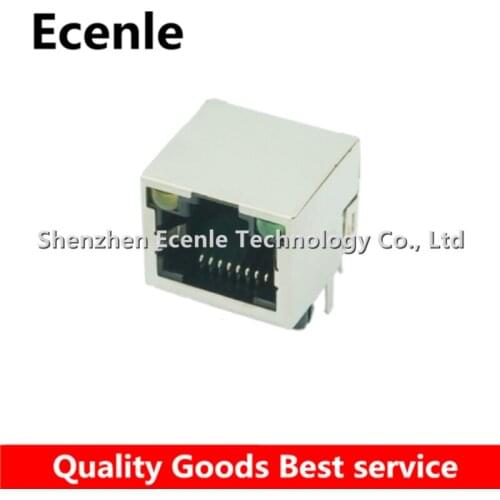 3 Pcs/Lot FC601-56S-LED RJ-45 network interface/Transformer,with lamp housing,8P8C-1X1 100% New&Original