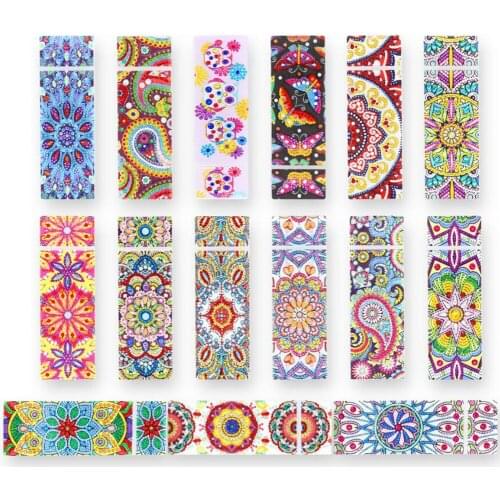 5D DIY Special Shaped Diamond Painting 2 Grids Stationery Pencil Box Rhinestones Diamond Embroidery Mandala Storage Case Gifts
