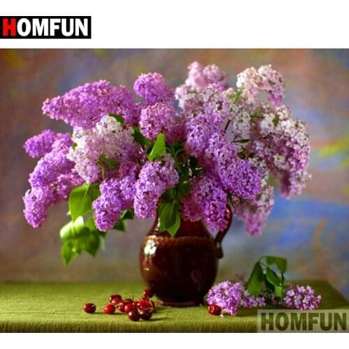 HOMFUN Full Square/Round Drill 5D DIY Diamond Painting "Flower landscape" Embroidery Cross Stitch 3D Home Decor Gift A11555