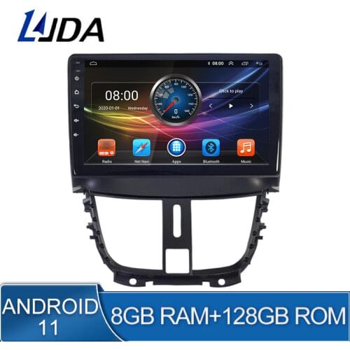 4G+64G Android 10 Car Multimedia Player For PEUGEOT 207 2006 - 2015 2 Din Car Radio Auto Video Navigation GPS Stereo no dvd DSP